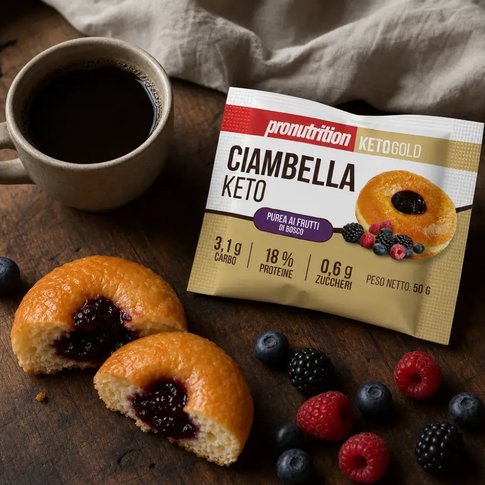 Donat Keto z Owocami Leśnymi 50g – Pronutrition