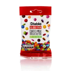 Drażetki Kolorowe w Mlecznej Czekoladzie ze Stewią 40g – Diablo