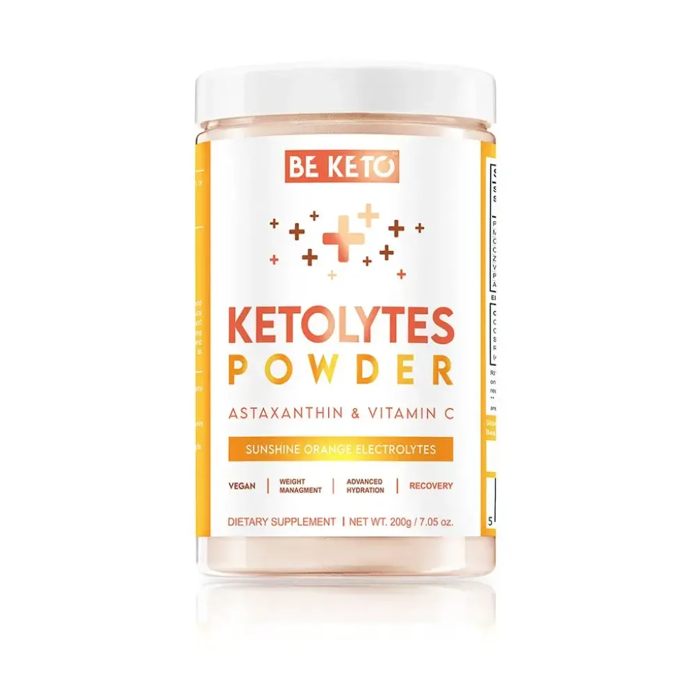 Elektrolity Keto Ketolytes w Proszku – Słoneczna Pomarańcza 200g – BeKeto