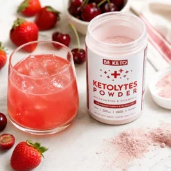 Elektrolity Keto Ketolytes w Proszku – Wiśnia Truskawka 200g – BeKeto