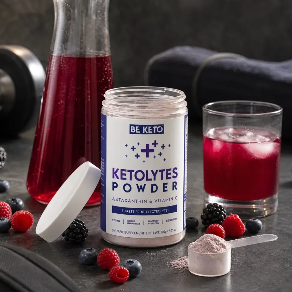 Elektrolity Keto Ketolytes w Proszku – Owoce Leśne 200g – BeKeto