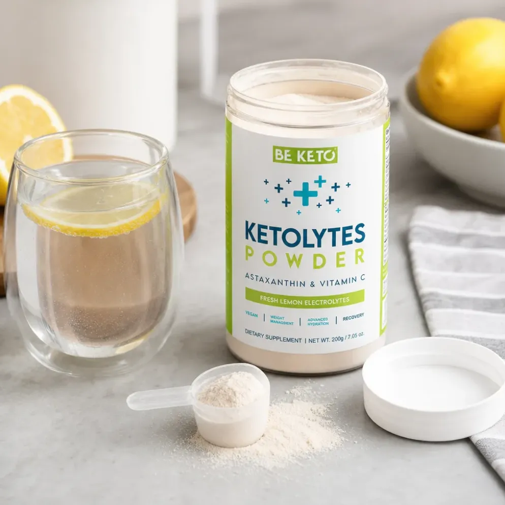 Elektrolity Keto Ketolytes w Proszku – Świeża Cytryna 200g – BeKeto