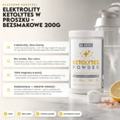 Elektrolity Keto Ketolytes w Proszku – Bezsmakowe 200g – Beketo