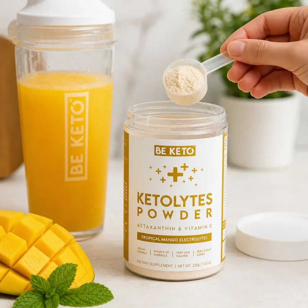 Elektrolity Ketolytes w Proszku – Tropikalne Mango 200g – BeKeto