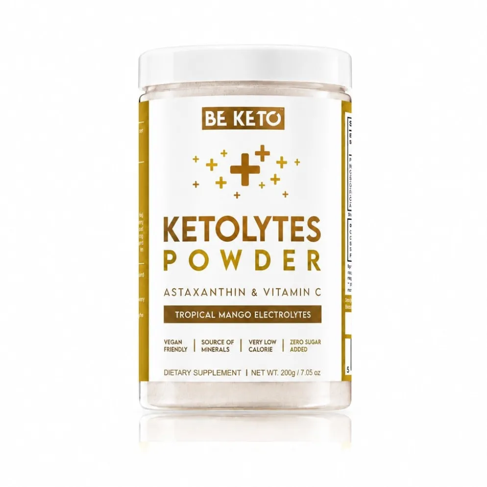 Elektrolity Ketolytes w Proszku – Tropikalne Mango 200g – BeKeto