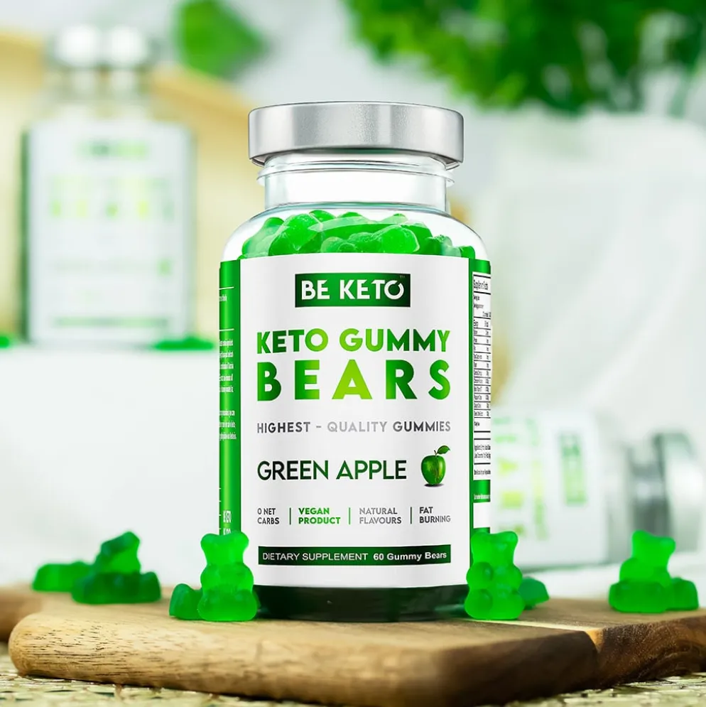 Żelki Keto – Misie Jabłkowe 60g – BeKeto