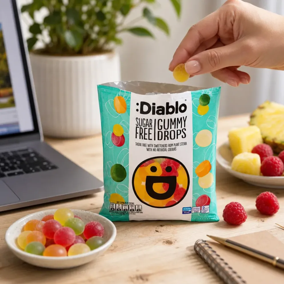Żelki Owocowe Kolorowe Bez Cukru 75g – Diablo
