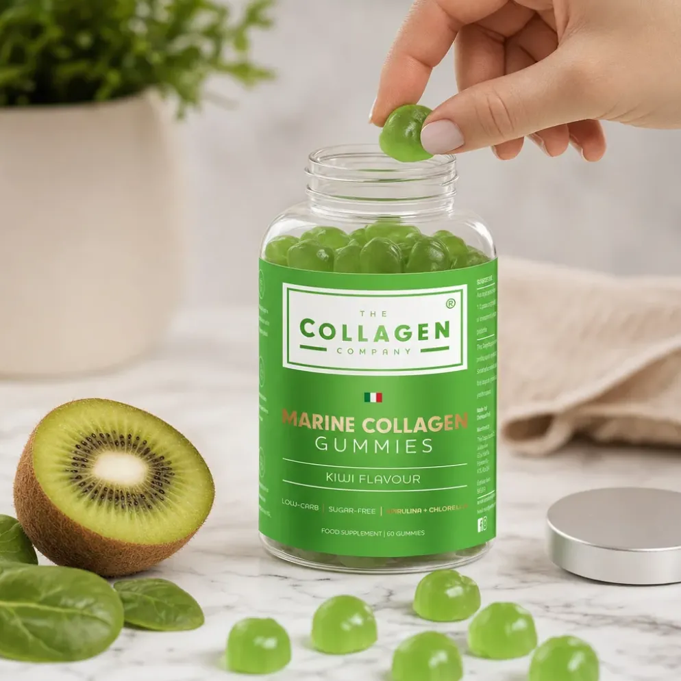 Żelki z Kolagenem Morskim o Smaku Kiwi – The Collagen Company