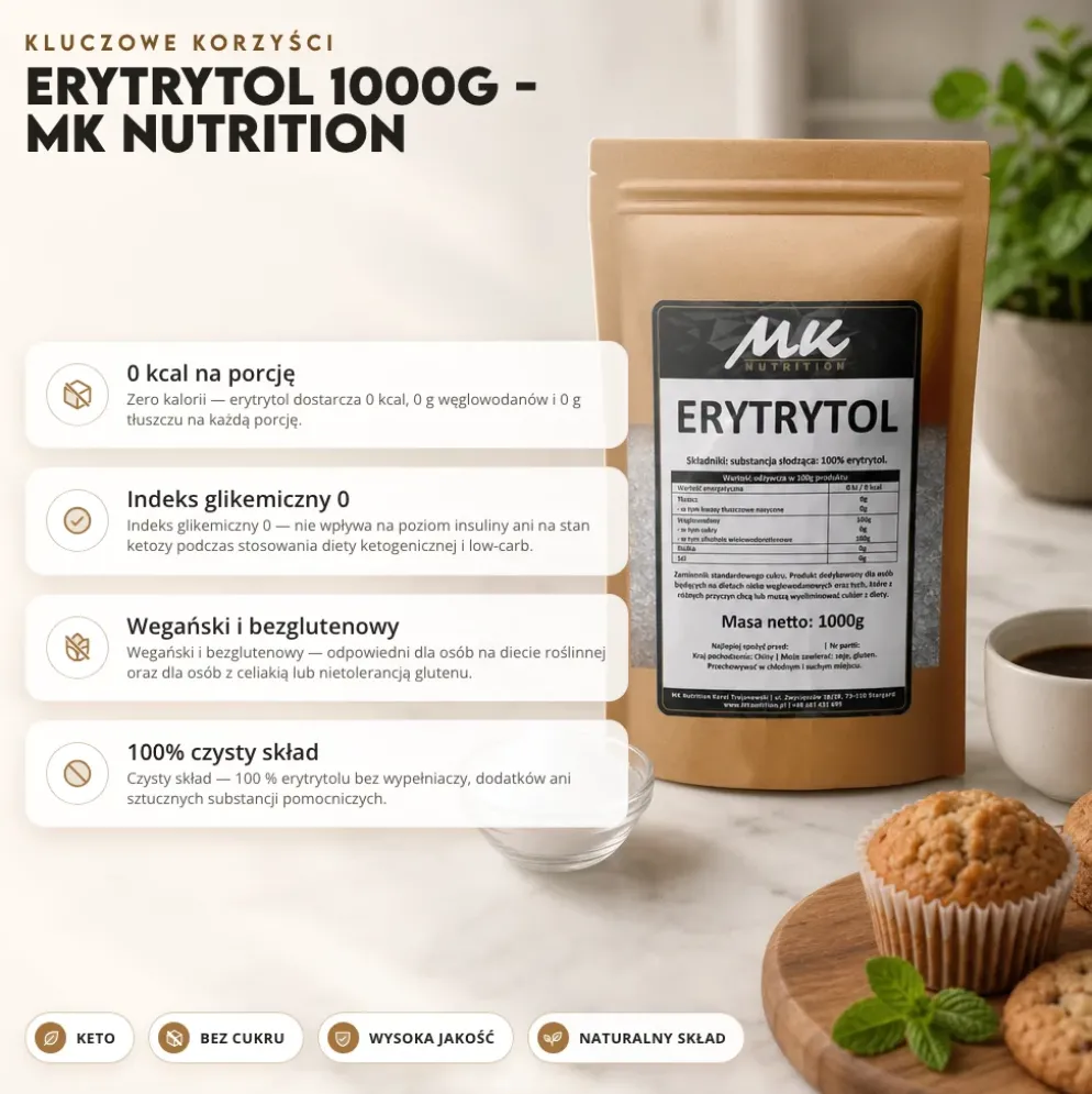 Erytrytol 1000g – MK Nutrition