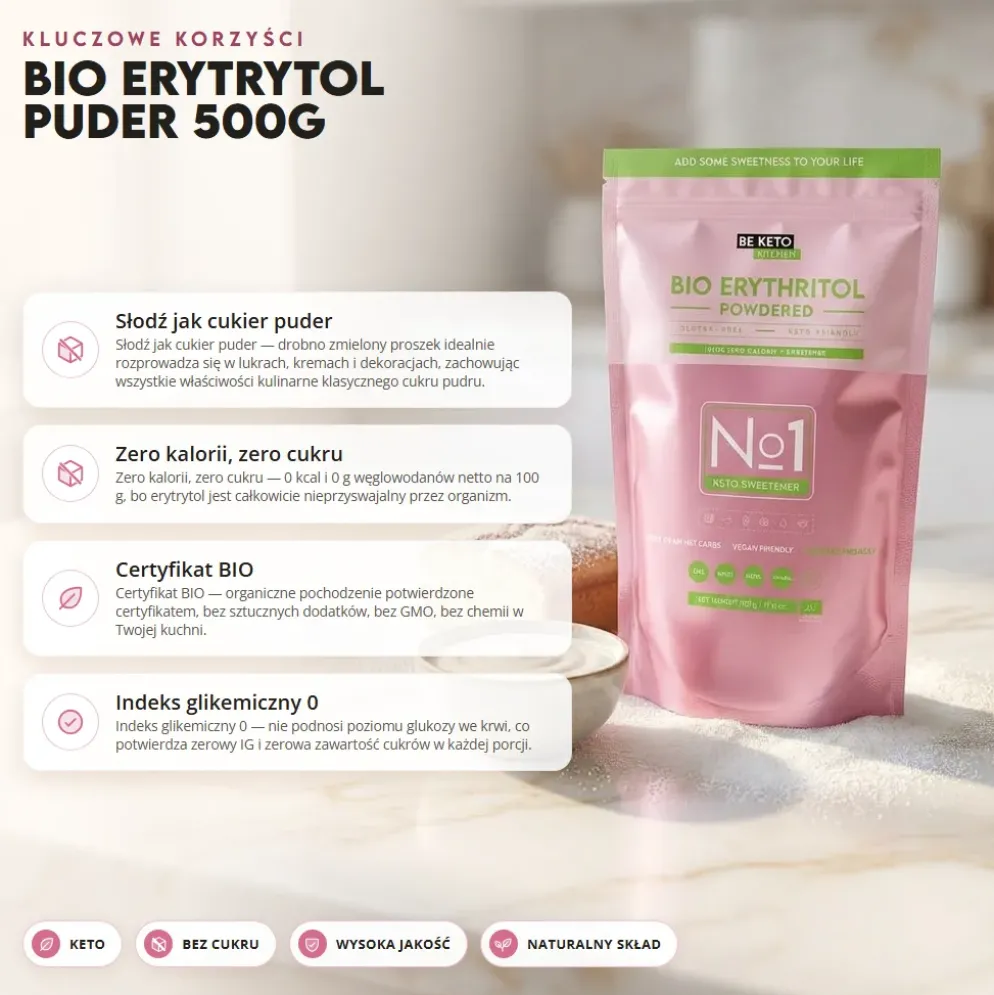 Erytrytol Puder BIO 500g – Beketo