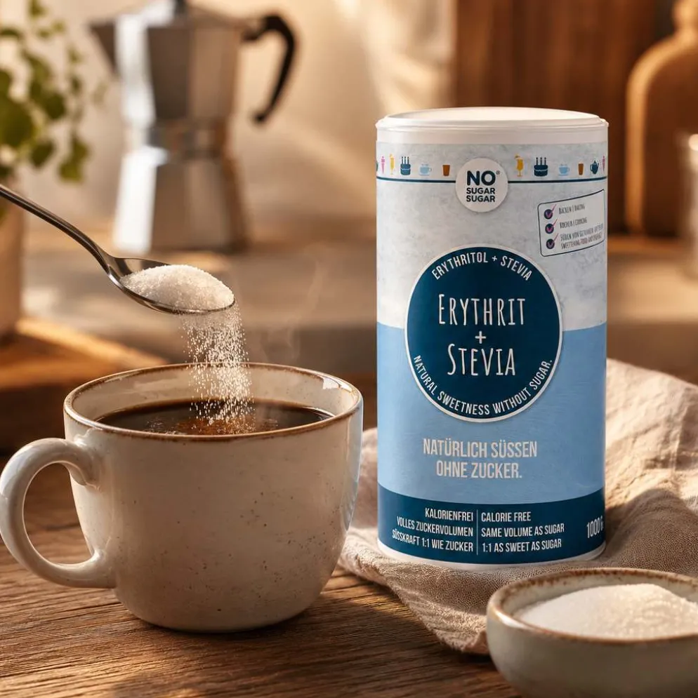Erytrytol + Stewia 1000g – No Sugar Sugar