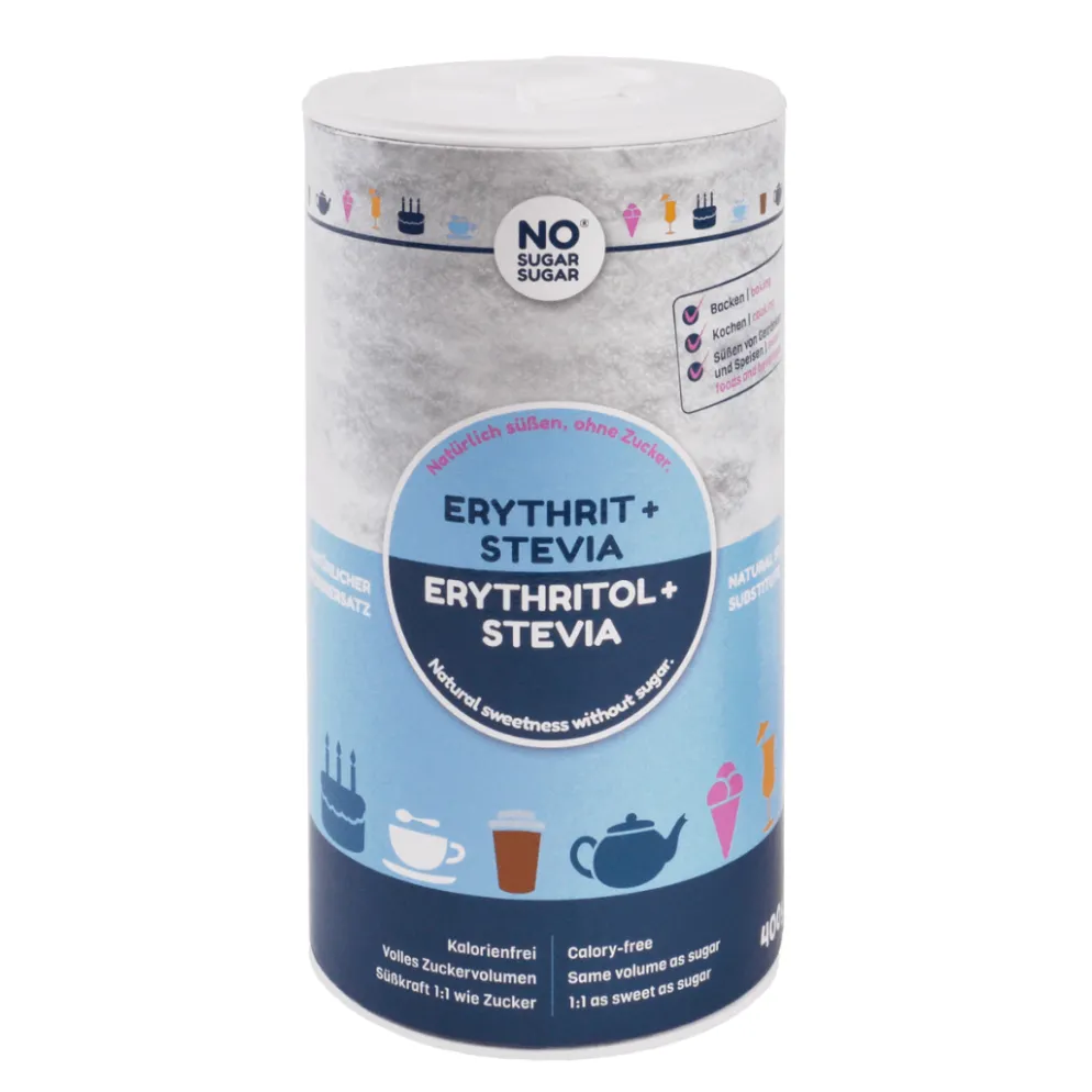 Erytrytol + Stewia 400g – No Sugar Sugar