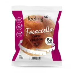 Focaccella Niskowęglowodanowa Olives 80g – FeelingOK
