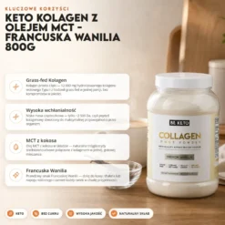 Francuska wanilia – Kolagen z Olejem MCT 800g – BeKeto