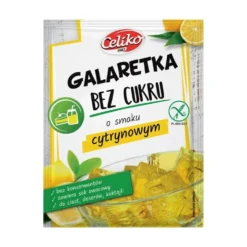 Galaretka Bez Cukru o Smaku Cytrynowym 14g – Celiko