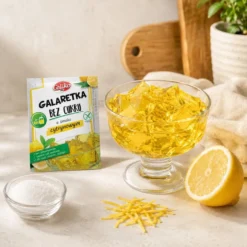 Galaretka Bez Cukru o Smaku Cytrynowym 14g – Celiko