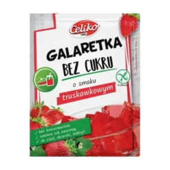 Galaretka Bez Cukru o Smaku Truskawkowym 14g – Celiko