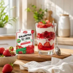 Galaretka Bez Cukru o Smaku Truskawkowym 14g – Celiko