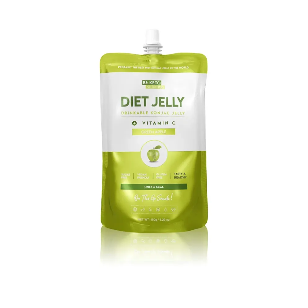 Galaretka Dietetyczna Konjac – Zielone Jabłko 150g – BeKeto