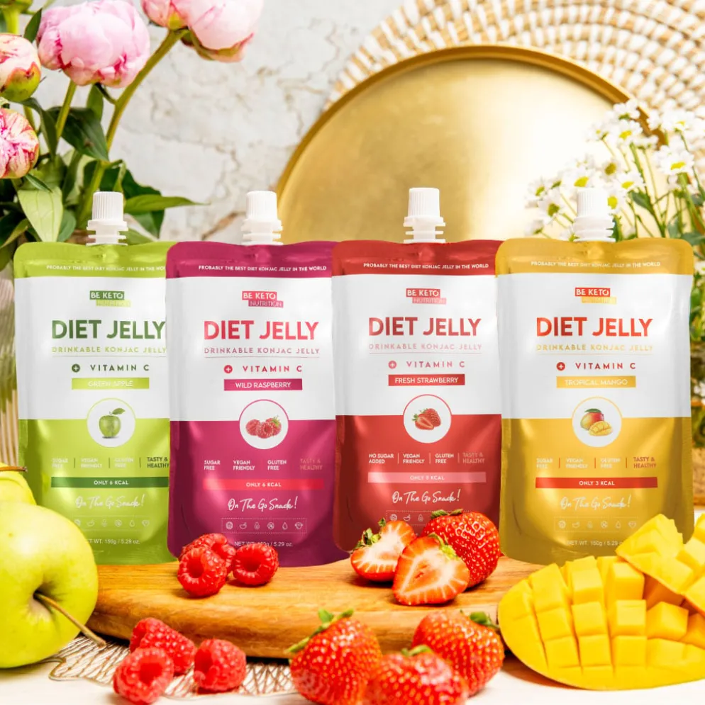 Galaretka Dietetyczna Konjac – Świeża Truskawka 150g – BeKeto