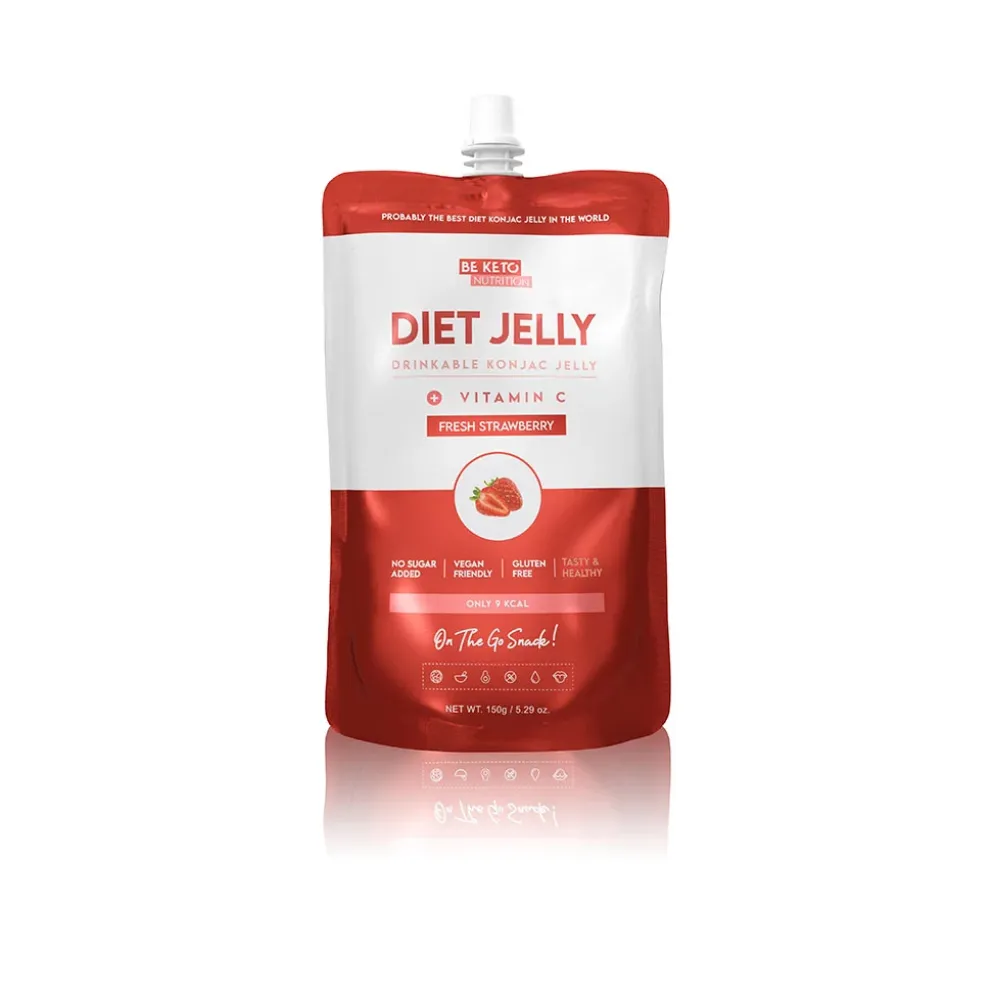 Galaretka Dietetyczna Konjac – Świeża Truskawka 150g – BeKeto