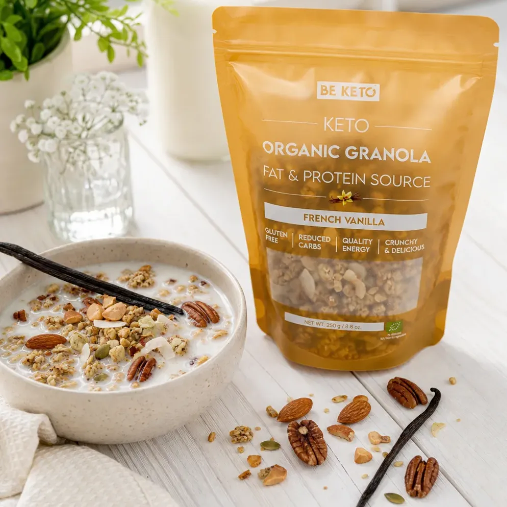 Granola Keto BIO – Francuska Wanilia 250g – Beketo