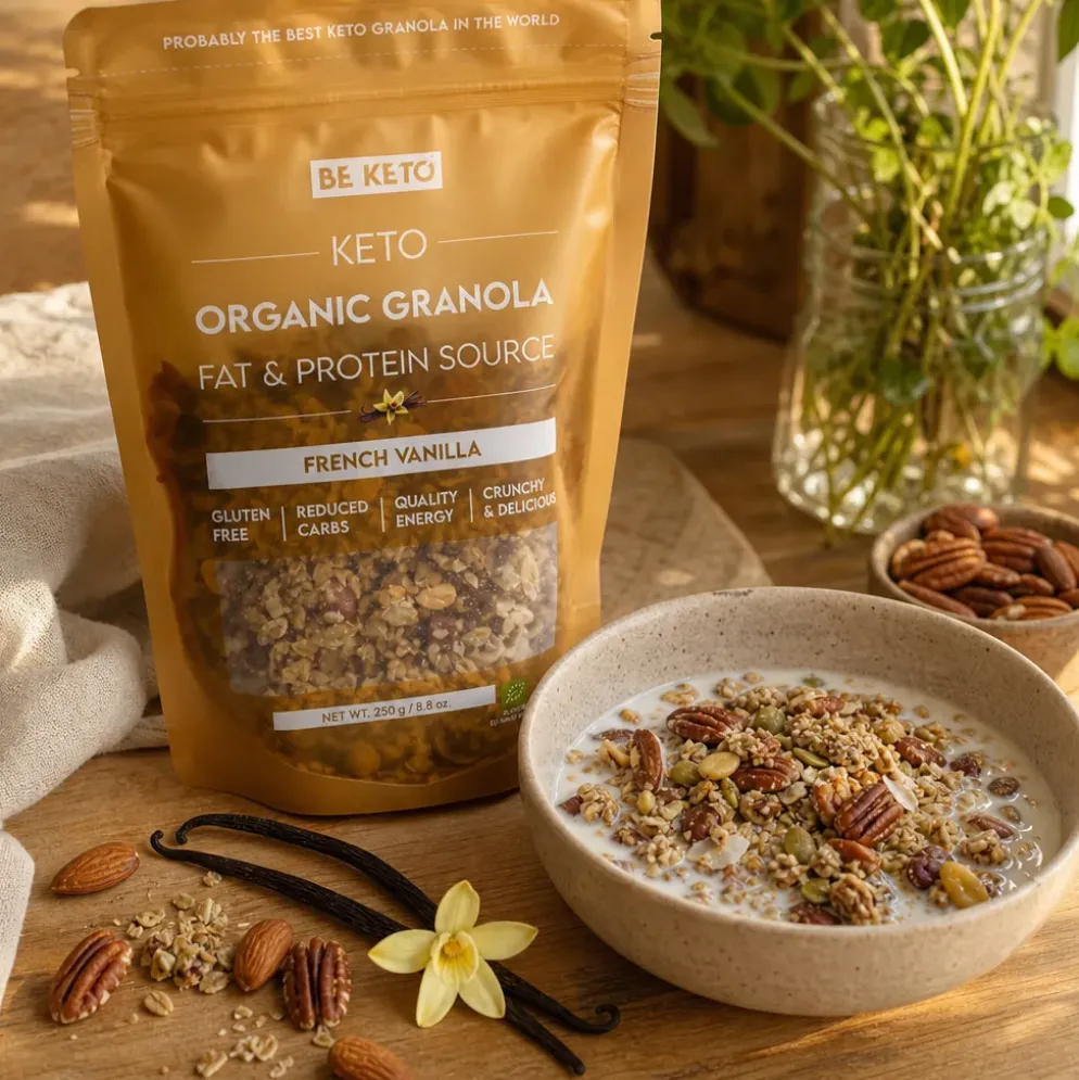 Granola Keto BIO – Francuska Wanilia 250g – Beketo