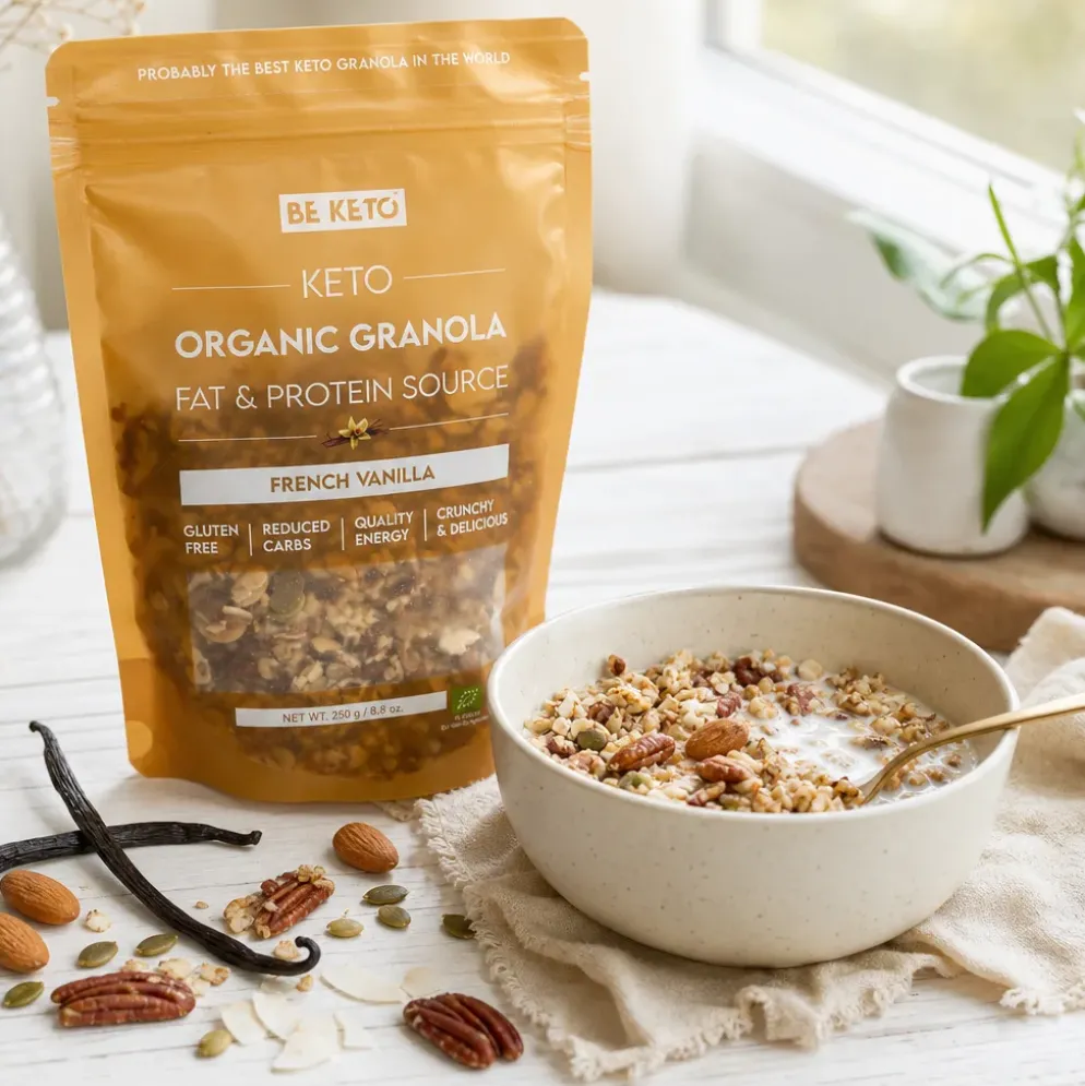 Granola Keto BIO – Francuska Wanilia 250g – Beketo