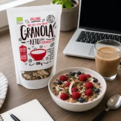 Granola Keto BIO Malinowa 200g – Diet-Food