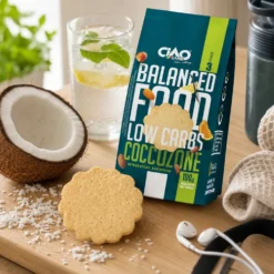 Herbatniki Niskowęglowodanowe – Kokosowe 100g – CiaoCarb
