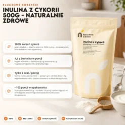 Inulina z cykorii 500g – Naturalnie Zdrowe
