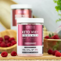 Izolat Białka z Olejem MCT – Dzika Malina 300g – BeKeto