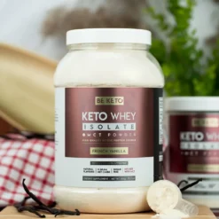 Izolat Białka z Olejem MCT – Francuska Wanilia 800g – BeKeto