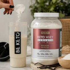 Izolat Białka z Olejem MCT – Francuska Wanilia 800g – BeKeto