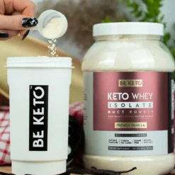Izolat Białka z Olejem MCT – Francuska Wanilia 800g – BeKeto