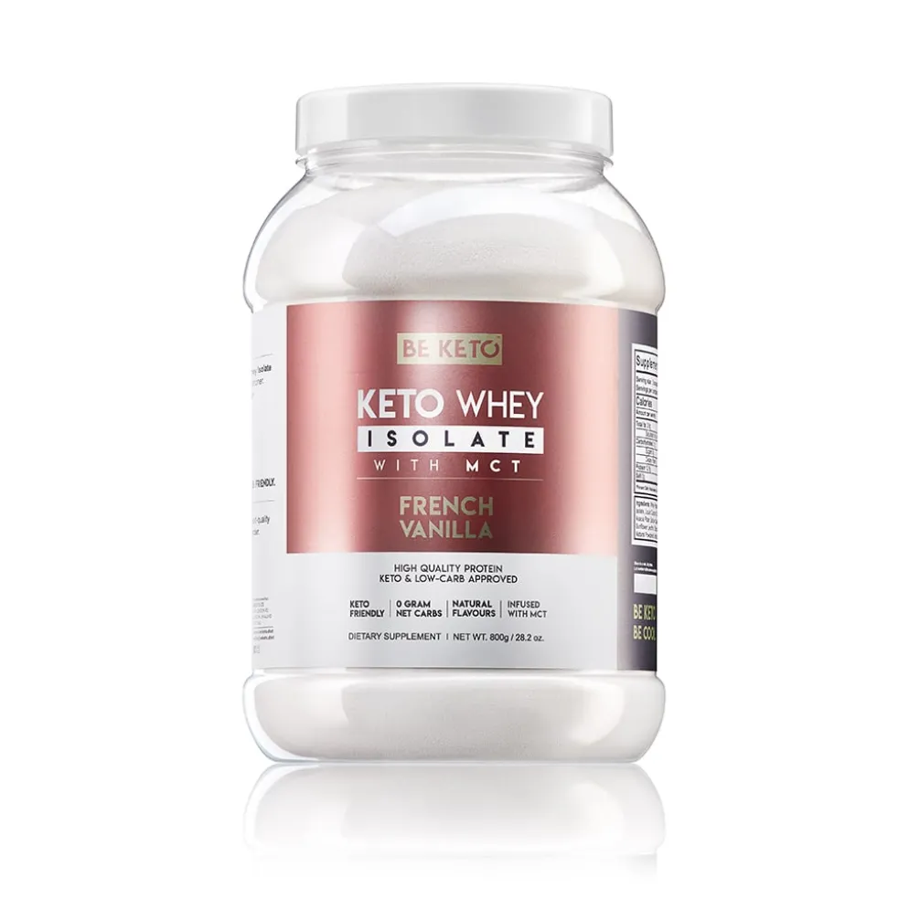 Izolat Białka z Olejem MCT – Francuska Wanilia 800g – BeKeto