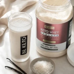 Izolat Białka z Olejem MCT – Francuska Wanilia 800g – BeKeto