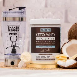 Izolat Białka z Olejem MCT – Kokos + Biała Czekolada 300g – BeKeto