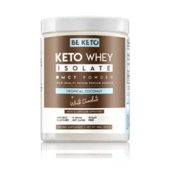 Izolat Białka z Olejem MCT – Kokos + Biała Czekolada 300g – BeKeto