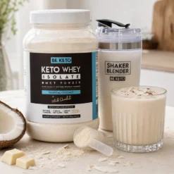 Izolat Białka z Olejem MCT – Kokos & Biała Czekolada 800g – BeKeto