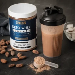Izolat Białka z Olejem MCT – Naturalna Czekolada 300g – BeKeto