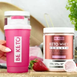 Izolat Białka z Olejem MCT – Świeża Truskawka 300g – BeKeto