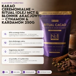 Kakao Ceremonialne – Ritual Cynamon & Kardamon 250g – Beketo