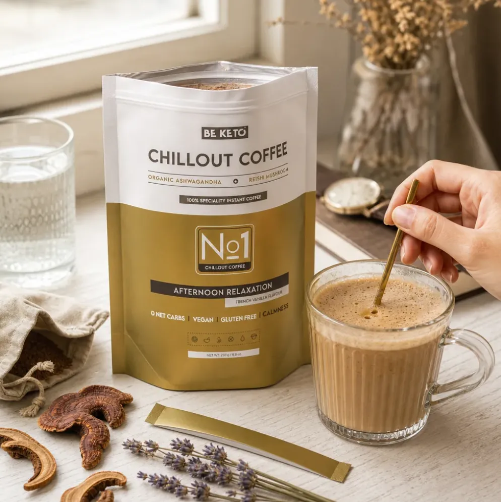 Kawa Rozpuszczalna Chillout – Francuska Wanilia 250g – BeKeto