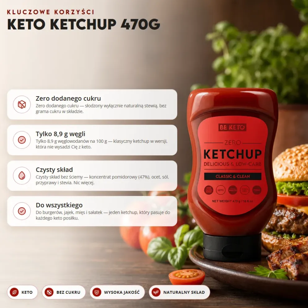 Ketchup Keto 470g – Beketo