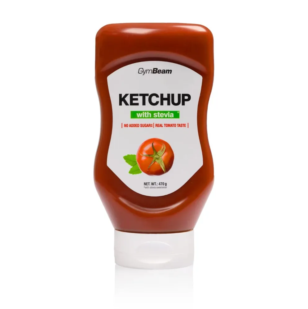Ketchup Słodzony Stewią 470g – GymBeam