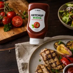 Ketchup Słodzony Stewią 470g – GymBeam