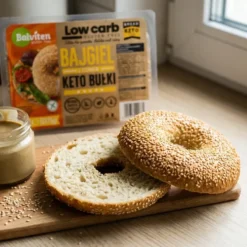 Keto Bajgle z Sezamem Bezglutenowe 2x75g – Balviten