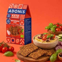 Keto Krakersy w Stylu Śródziemnomorskim 60g – Adonis