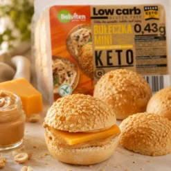 Keto Mini Bułeczki z Sezamem Bezglutenowe 4x25g – Balviten